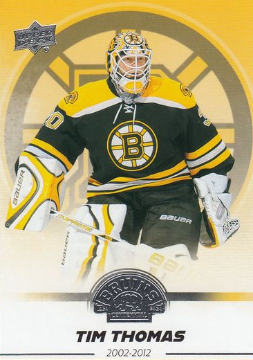 řadová karta TIM THOMAS 23-24 UD Boston Bruins Centennial číslo 5